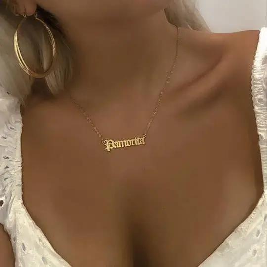 Gothica Gargantilla Personalizada freeshipping - KHLOE JOYAS